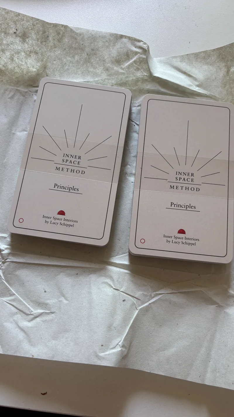 Das gedruckte Prinzipien-Set, Deutsch und Englisch. The printed principle set, German and English.
